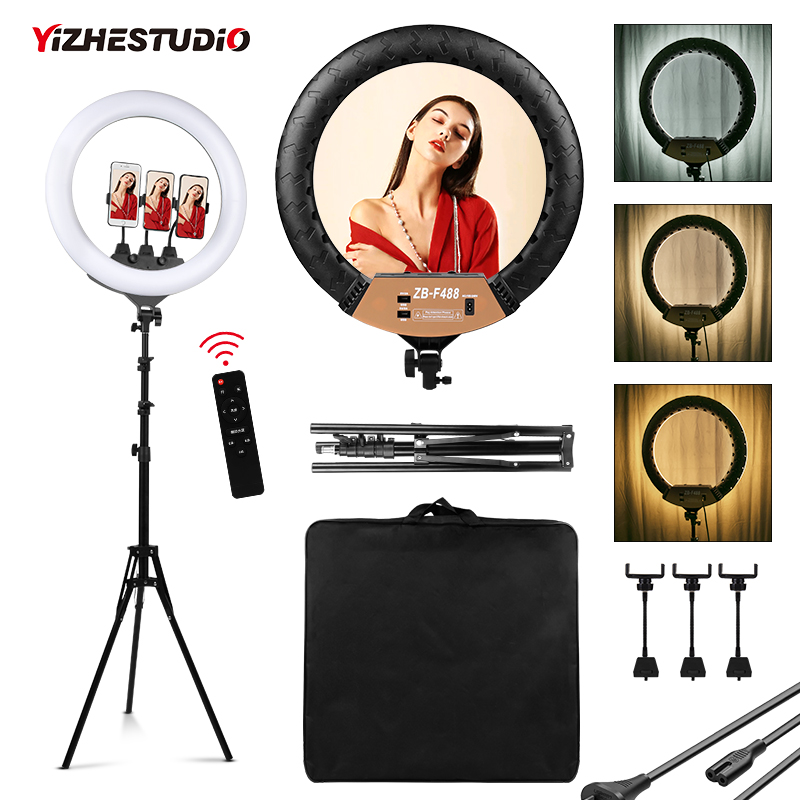 Webcam Ring Light - 22 inç halka lamba kısılabilir yüzükler