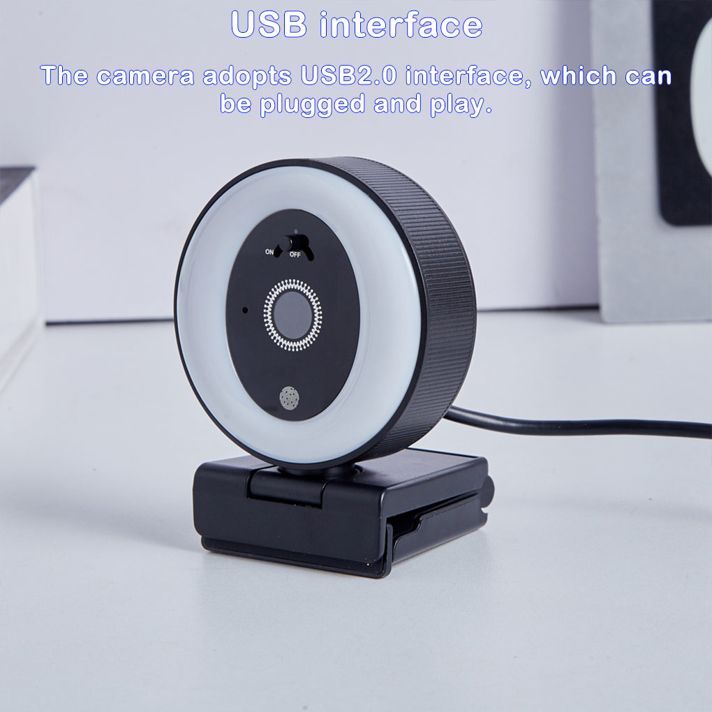Webcam Ring Light - 2K Yüksek Çözünürlüklü Canlı Yayın Kamerası