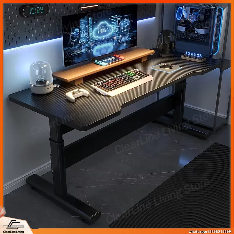 Esports Gaming Setup - Ayarlanabilir Yükseklikli Elektrikli Ayakta Oyun Masası,