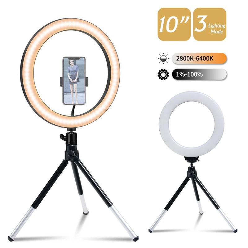 Webcam Ring Light - LED Halka Işık Fotoğrafçılık Ayarlanabilir Aydınlatma