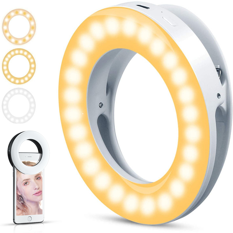 Webcam Ring Light - Yükseltme 3200 K-6500 K LED Klip