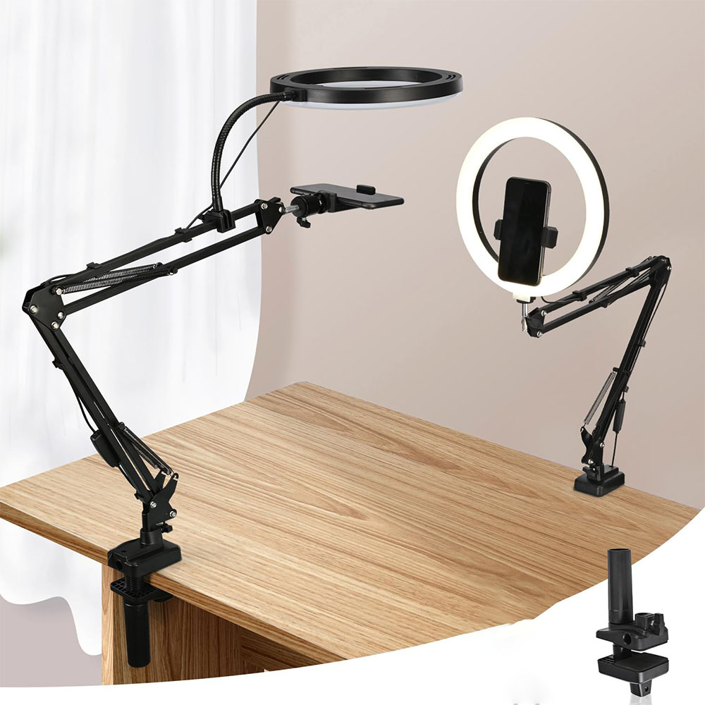 Webcam Ring Light - Standlı ve Telefon Tutuculu Halka Işık