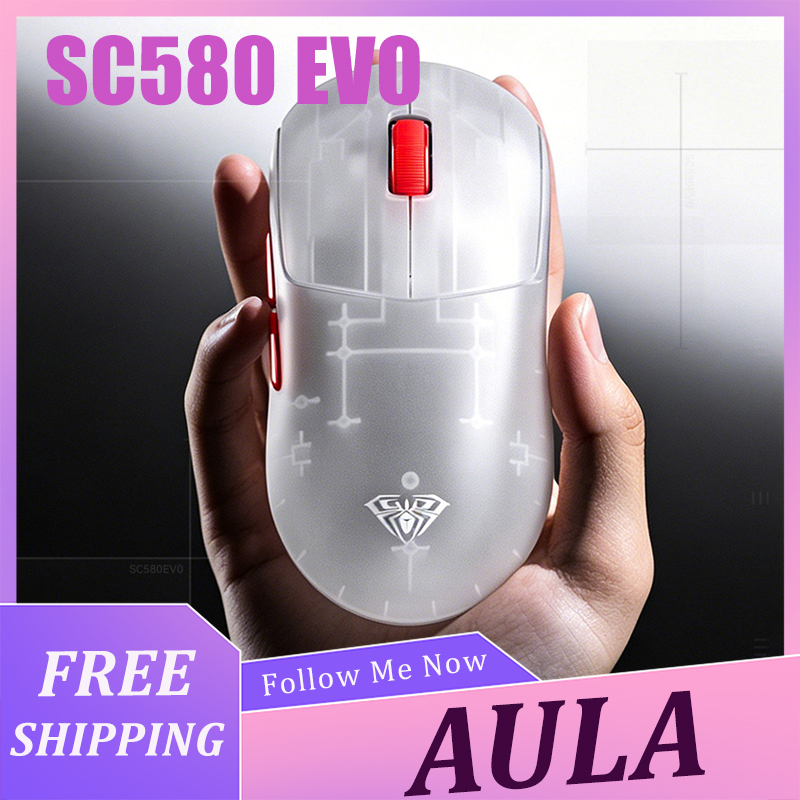 Esports Wireless Gaming Mouse - AULA SC580 EVO Mouse Hafif Kablosuz