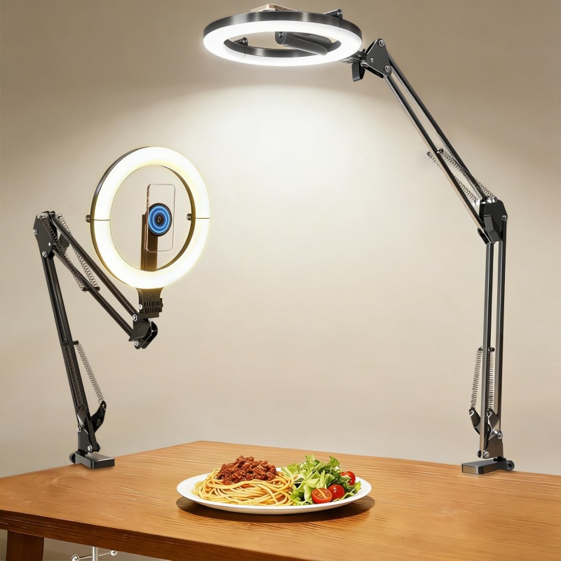 Webcam Ring Light - 10” Halka Işıklı Manyetik Tepegöz Telefon