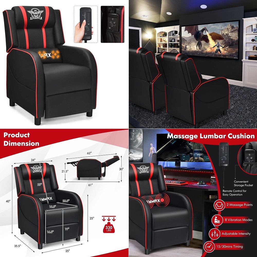 Gaming & Esports District - ve Yüksek Ofis Koltuğu, Ayak Dayamalı