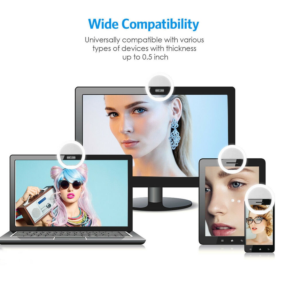 1 adet USB şarj kablosu LED Se - Webcam Ring Light incelemesi ve fiyatı