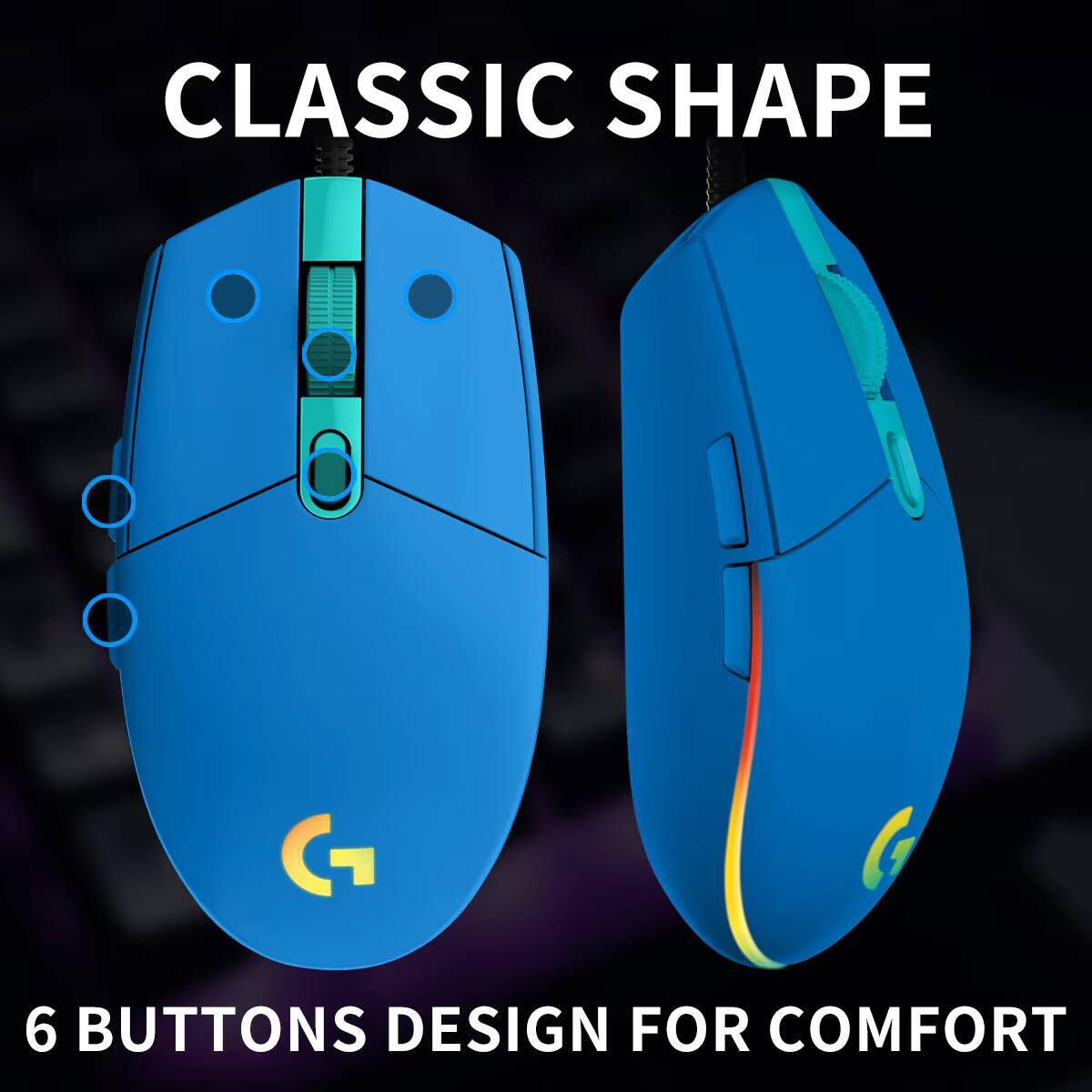 Logitech G203 Prodigy RGB Oyun - Logitech Mouse G203 incelemesi ve fiyatı
