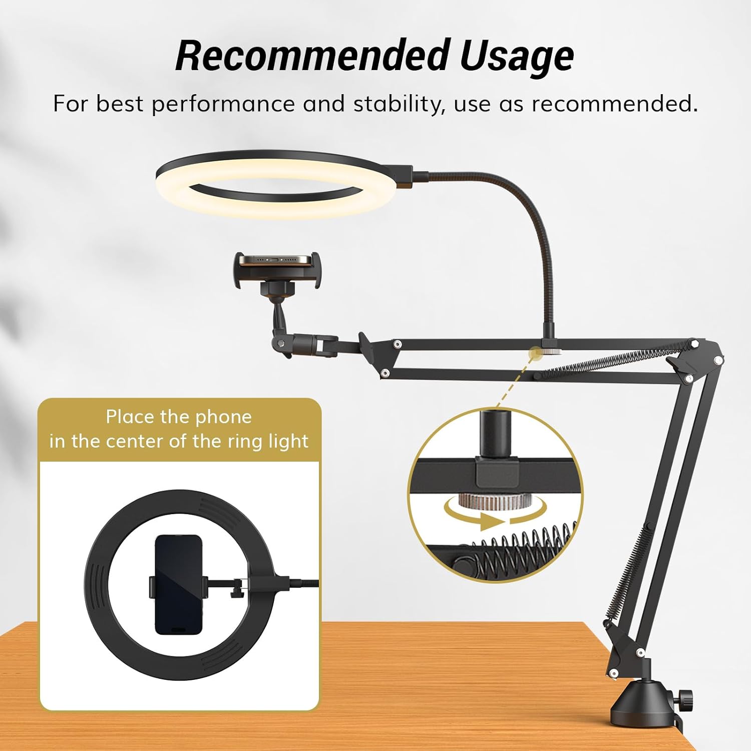 Standlı ve Telefon Tutuculu Ha - Webcam Ring Light incelemesi ve fiyatı