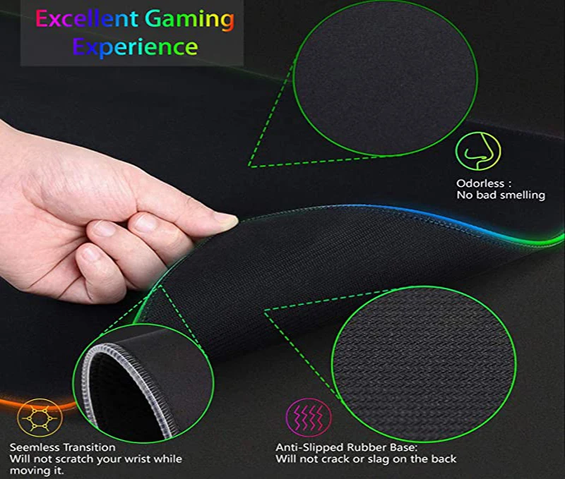 RGB XXL HD Büyük Siyah Beyaz G - Esports Gaming Setup incelemesi ve fiyatı